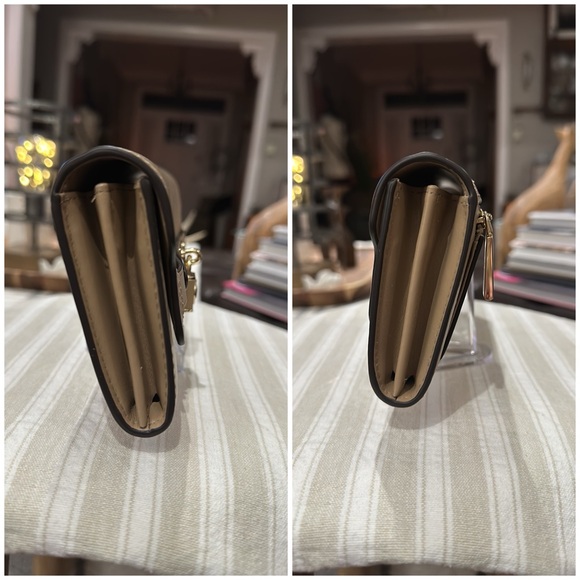 Authentic Michael Kors Hamilton Legacy Large Leather Wallet, in Camel. GORGEOUS - Picture 5 of 16